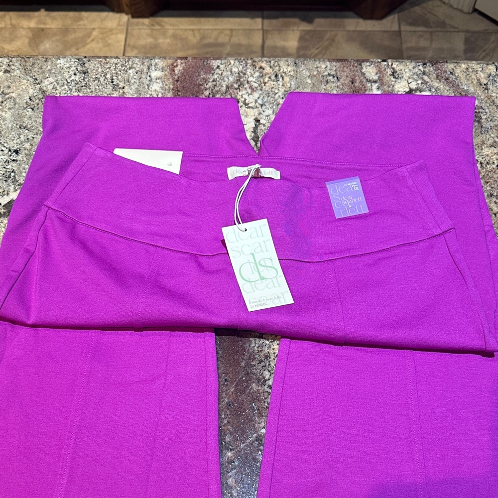 Signature Wide-Leg Pants — Bright Magenta